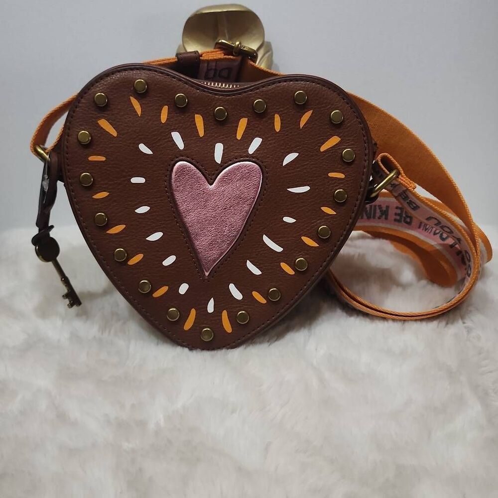 Fossil Heart Bag Crossbody